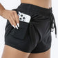 Two Layer  Moisture Wicking Sports Shorts