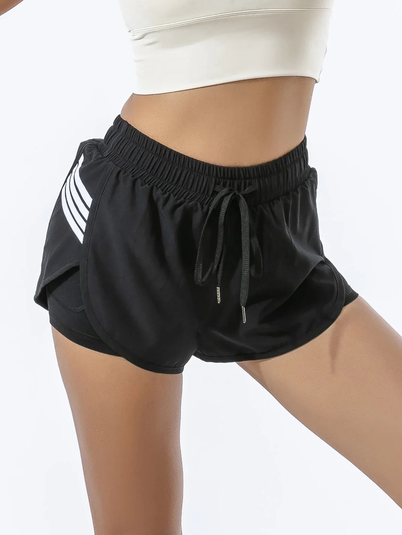 Two Layer  Moisture Wicking Sports Shorts
