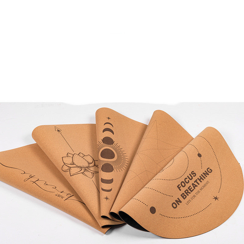 Cork Natural Rubber Meditation Mat Eco Non-Slip Yoga