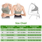 3Packs Women Cross Back Sport Bras Padded Strappy Medium Support Bras Sexy Fitness Tank Tops with Removable Pads for Gym Yoga Workout Running