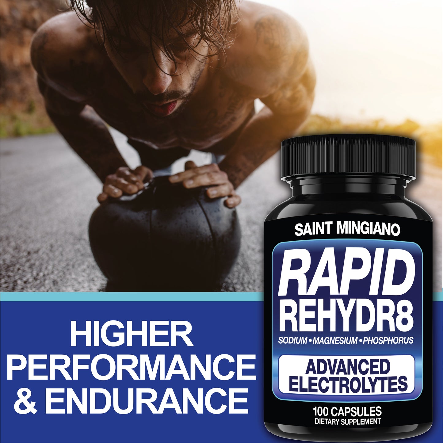 Rapid Rehydr8 Electrolyte Capsules Muscle Recovery Hydration Support