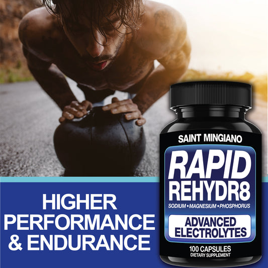 Rapid Rehydr8 Electrolyte Capsules Muscle Recovery Hydration Support