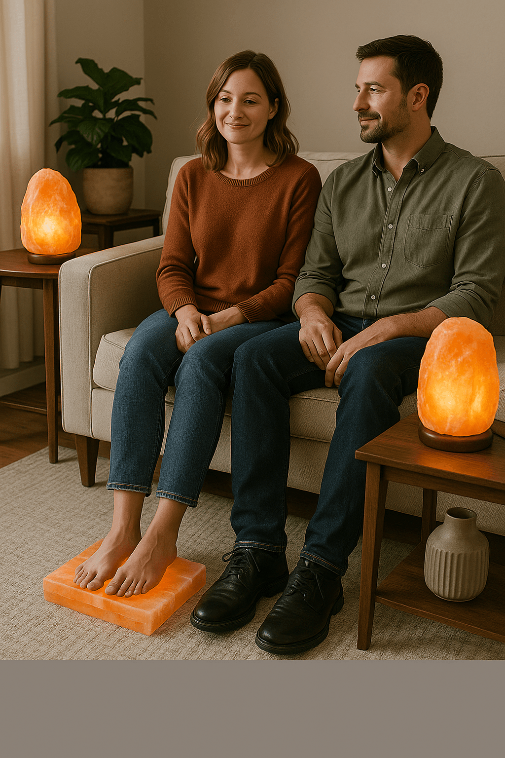 Himalayan Salt Lamp Large 30–40 lbs Natural Glow Light