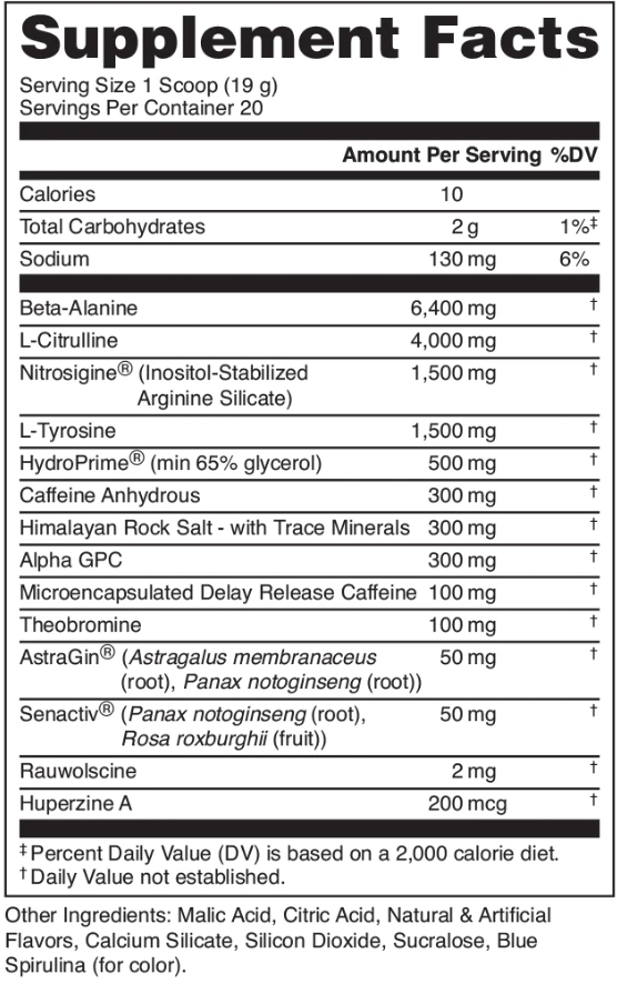 Bucked Up Mother Bucker High Stimulant Pre Workout