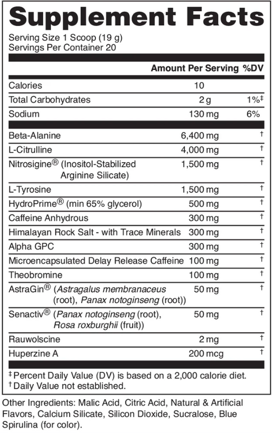 Bucked Up Mother Bucker High Stimulant Pre Workout
