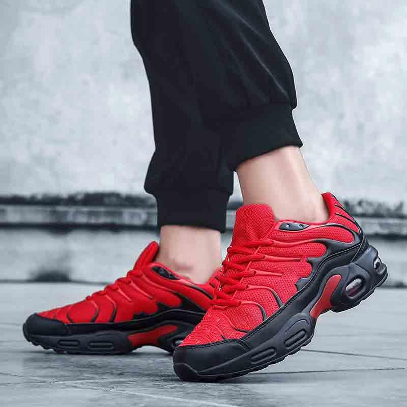 Men Air Cushion Mesh Running Sneakers Breathable Sport Shoes
