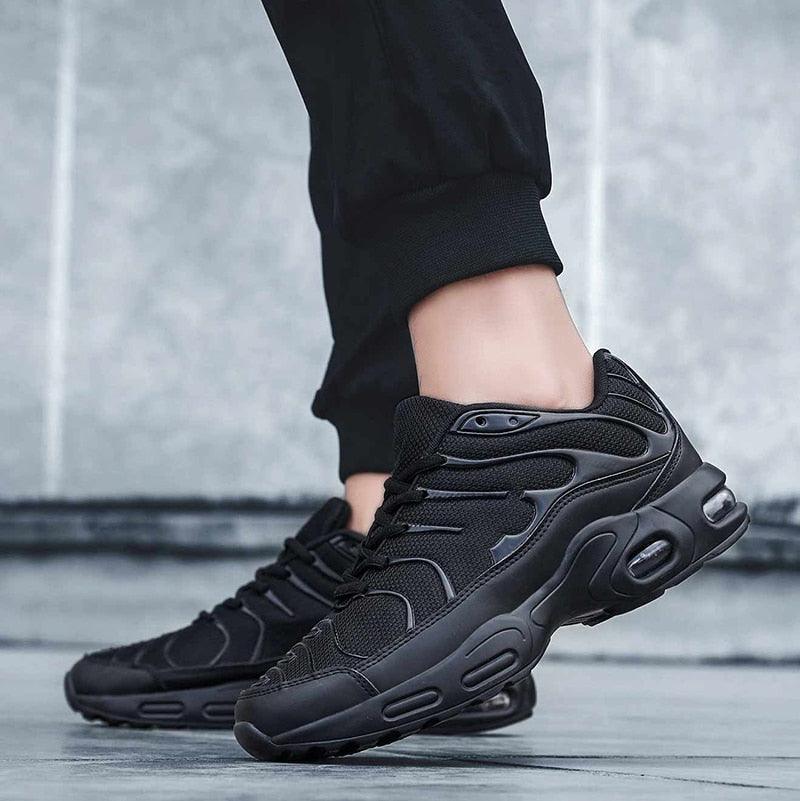 Men Air Cushion Mesh Running Sneakers Breathable Sport Shoes