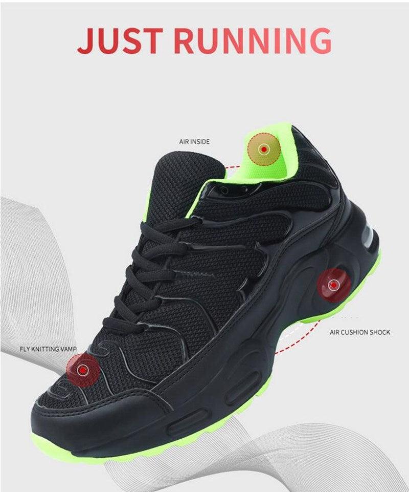Men Air Cushion Mesh Running Sneakers Breathable Sport Shoes