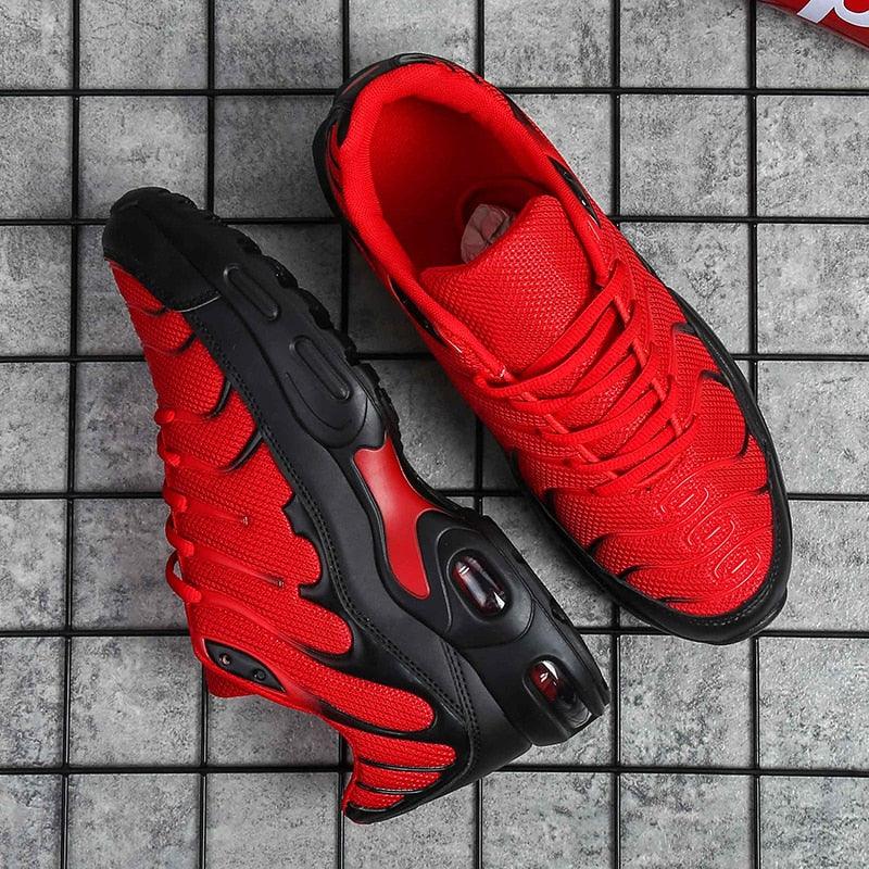 Men Air Cushion Mesh Running Sneakers Breathable Sport Shoes