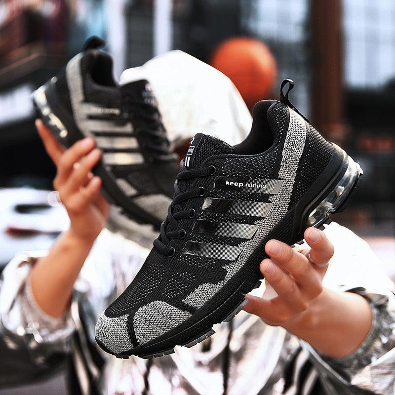 Men Air Cushion Running Sneakers Breathable Sport Shoes