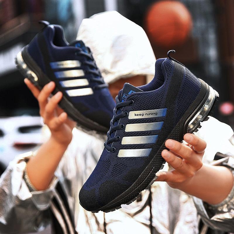 Men Air Cushion Running Sneakers Breathable Sport Shoes