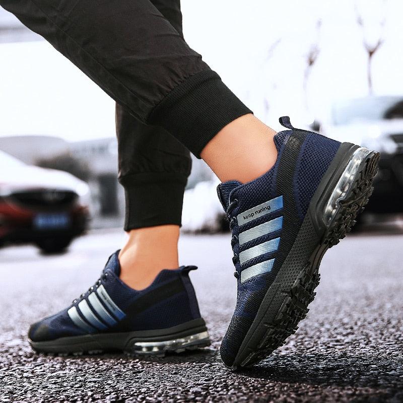 Men Air Cushion Running Sneakers Breathable Sport Shoes