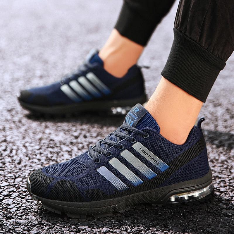 Men Air Cushion Running Sneakers Breathable Sport Shoes
