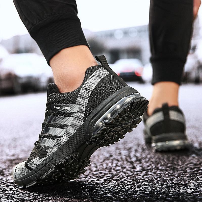 Men Air Cushion Running Sneakers Breathable Sport Shoes