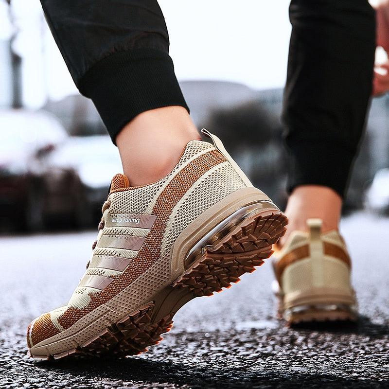 Men Air Cushion Running Sneakers Breathable Sport Shoes