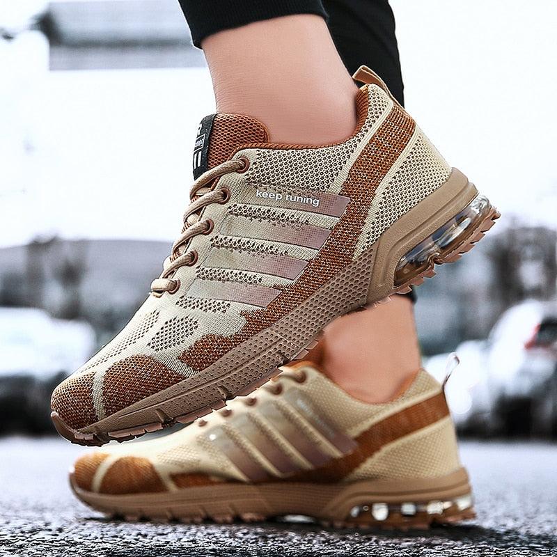 Men Air Cushion Running Sneakers Breathable Sport Shoes