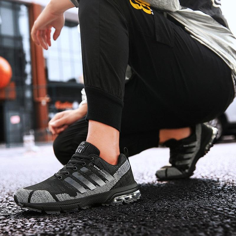 Men Air Cushion Running Sneakers Breathable Sport Shoes