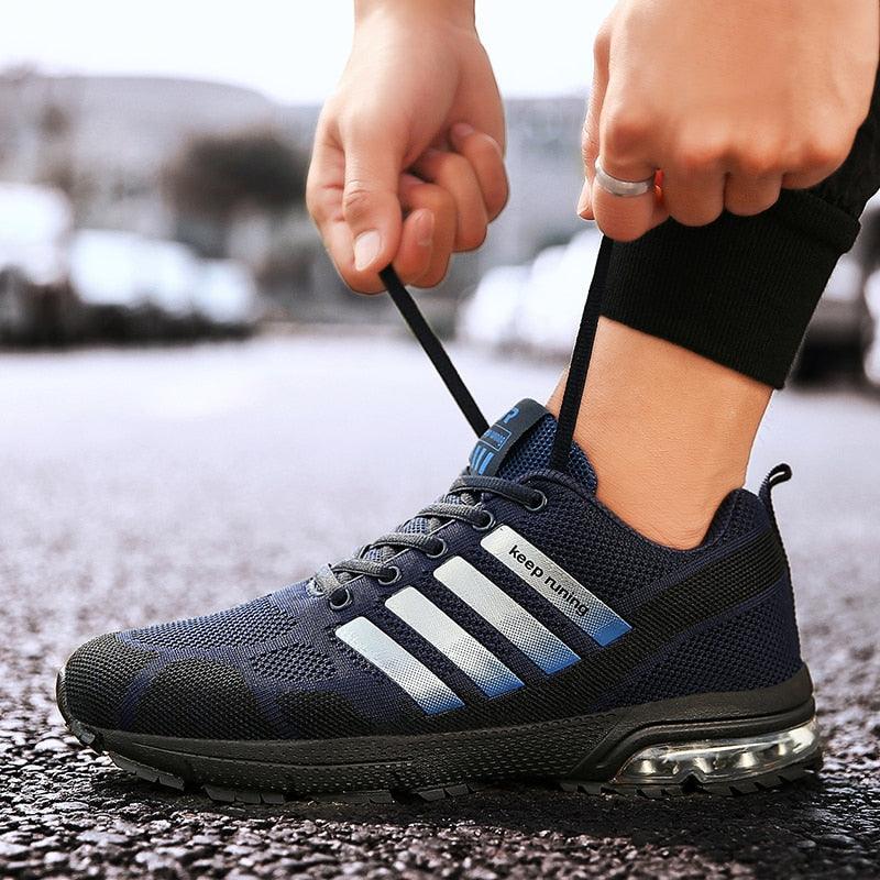 Men Air Cushion Running Sneakers Breathable Sport Shoes