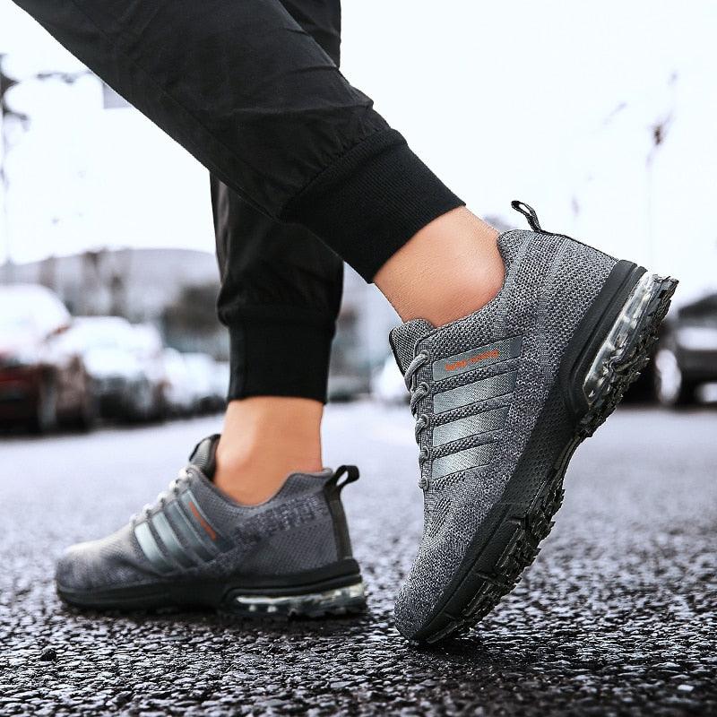 Men Air Cushion Running Sneakers Breathable Sport Shoes