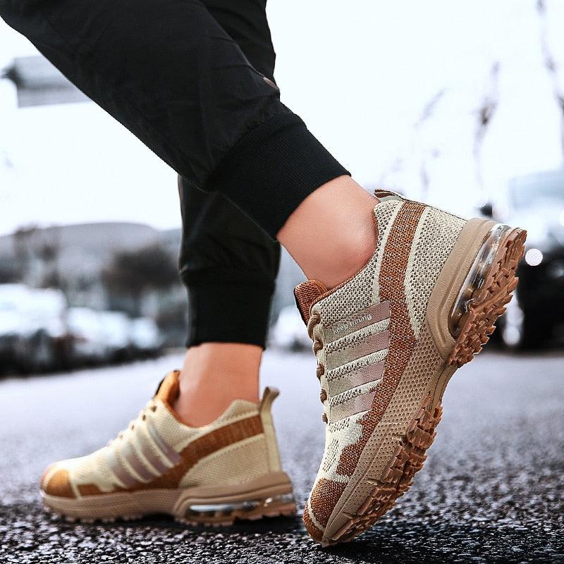 Men Air Cushion Running Sneakers Breathable Sport Shoes