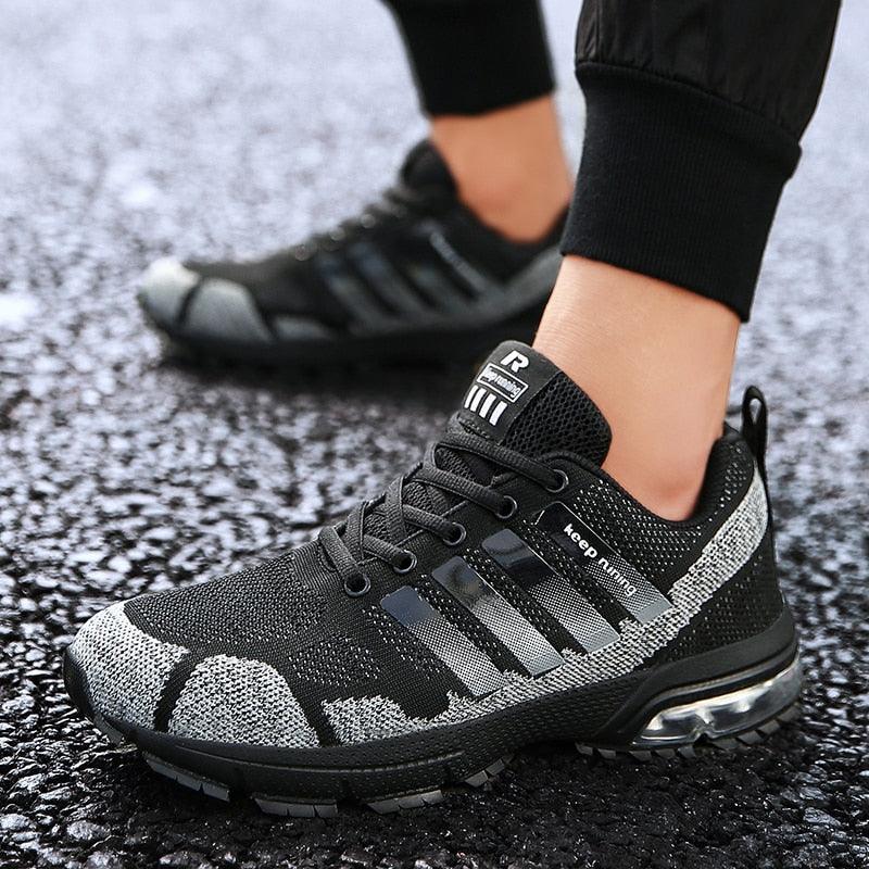 Men Air Cushion Running Sneakers Breathable Sport Shoes