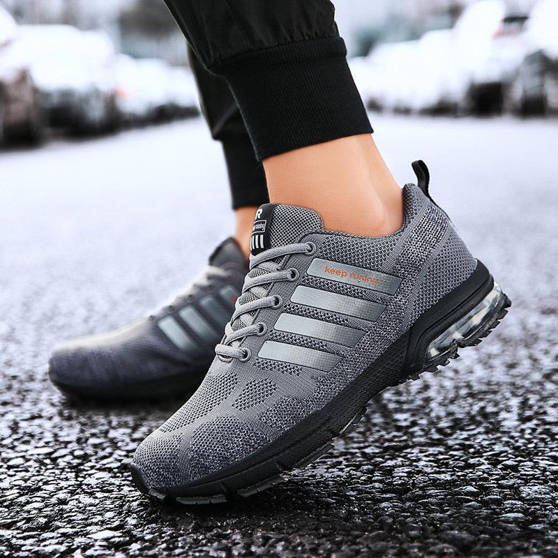 Men Air Cushion Running Sneakers Breathable Sport Shoes