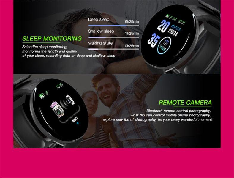 Smartwatch Heart Rate Fitness Tracker Waterproof Touch Screen Watch