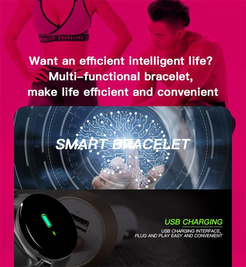 Smartwatch Heart Rate Fitness Tracker Waterproof Touch Screen Watch