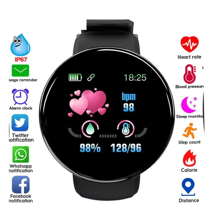 Smartwatch Heart Rate Fitness Tracker Waterproof Touch Screen Watch